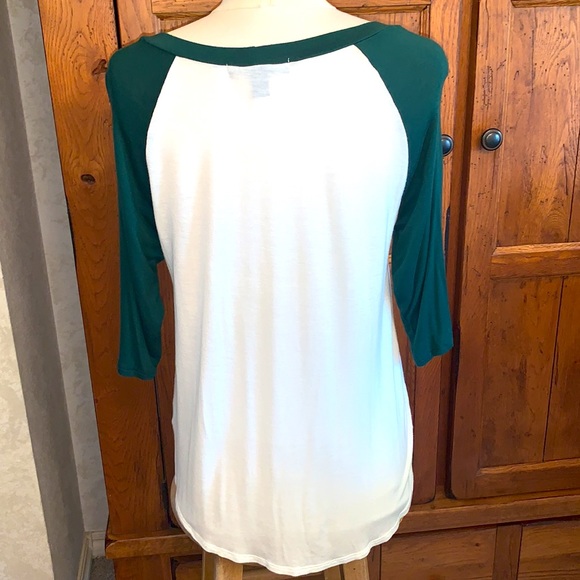 🎄Christmas 3/4 Slv Tee “KEEP CALM and JINGLE ON” Size Medium🎅🏼 - Picture 4 of 10